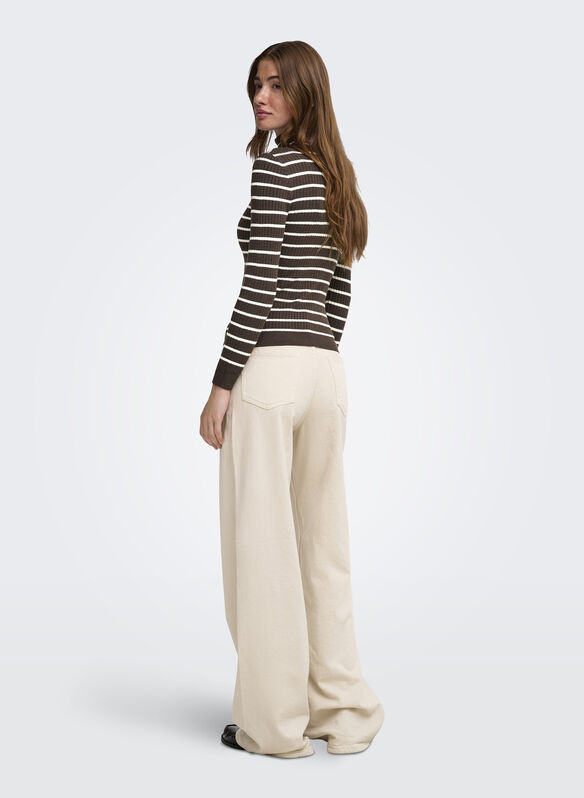 MAGLIONE DOLCEVITA NOOS KAROL, COFFEE BEAN, medium