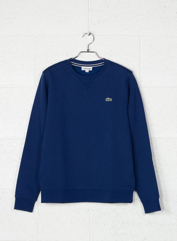 LACOSTE FELPA LACOSTE TENNIS GIROCOLLO IN PILE IN TINTA UNITA | Sport85