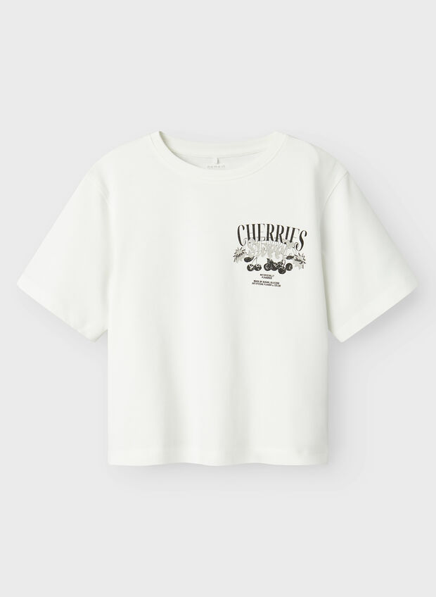 T-SHIRT BAPOL CON STAMPA RAGAZZA, CLOUD DANCER, large