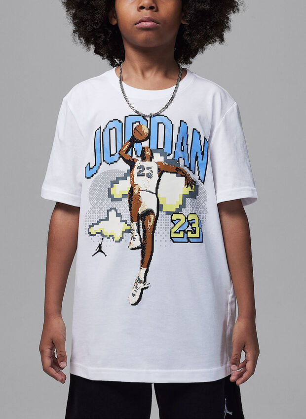 T-SHIRT A MANICA CORTA  CUSTOMIZED AIR RAGAZZO, 001 WHT, large