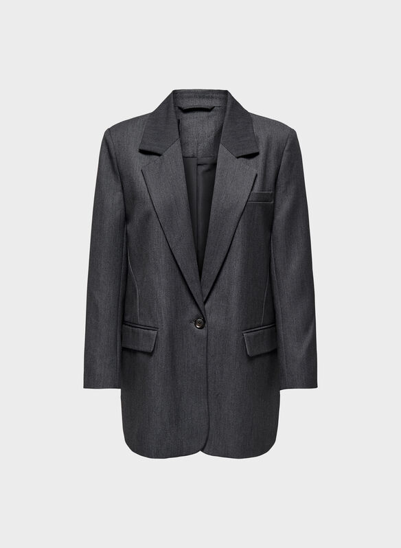 GIACCA ONLHATTIE-LANA, DARK GREY MELANGE, medium