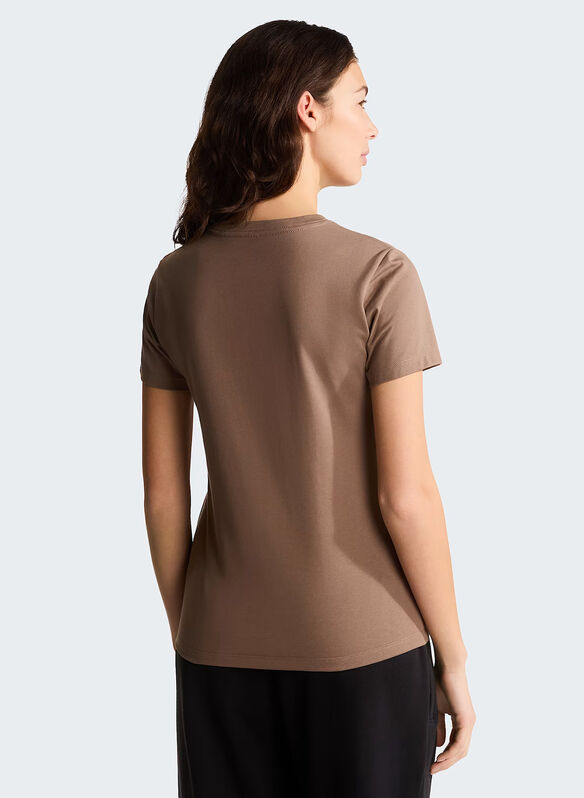 T-SHIRT EVOLUT SIMPLE DOME, - CHOCOLATE, medium