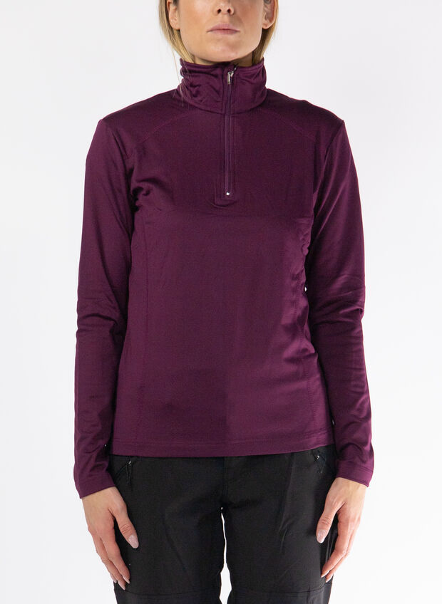 MAGLIA DA SCI 1/2 ZIP, 323 PRUGNA, large