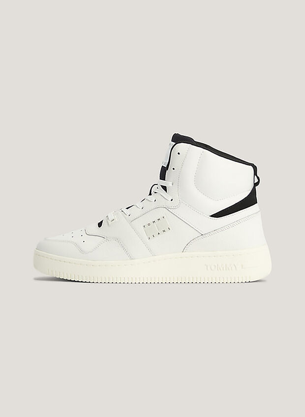 SCARPA MIDI IN PELLE, YBL WHTBLK, large