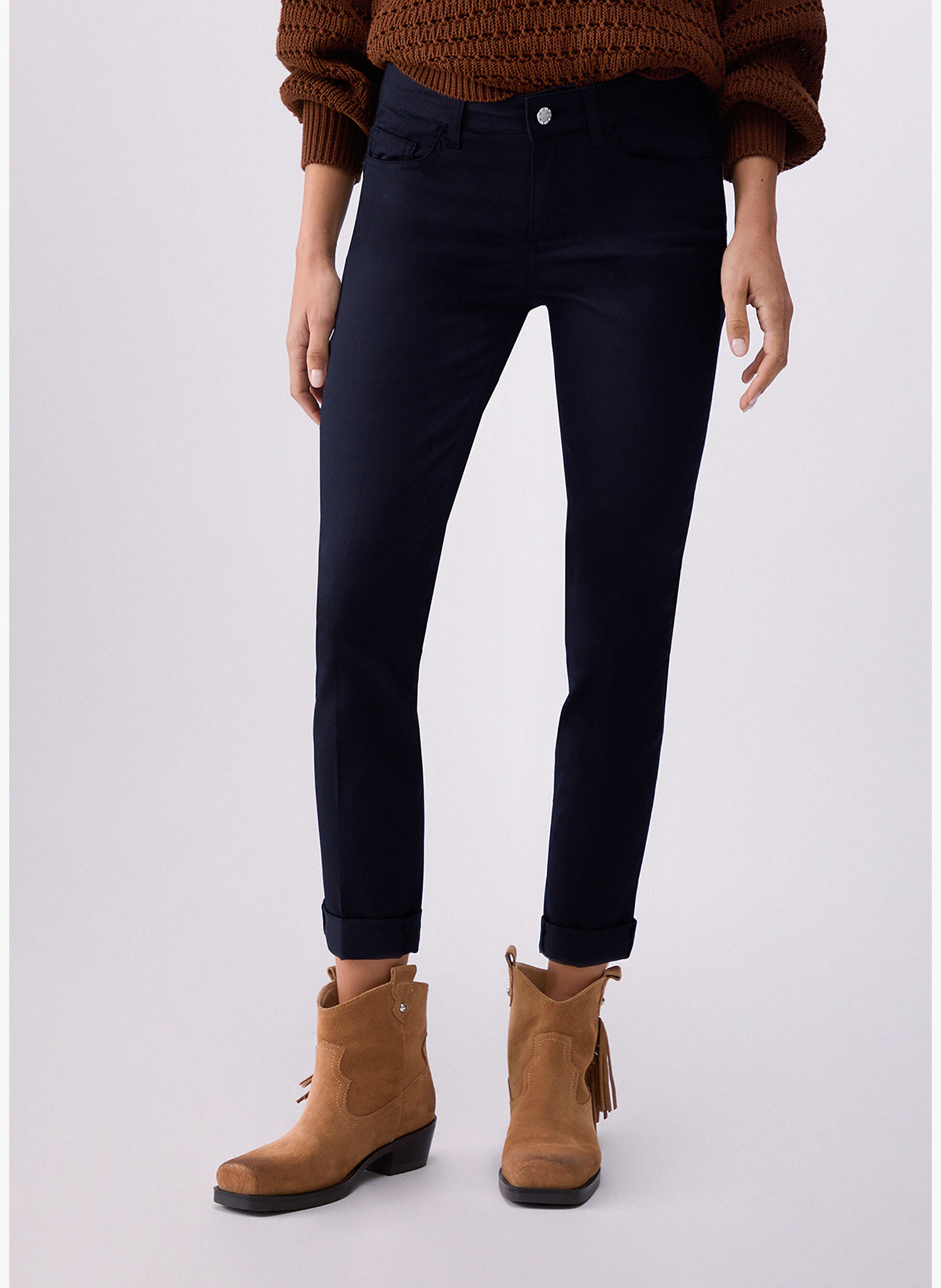 LIU-JO PANTALONE SKINNY CROPPED
