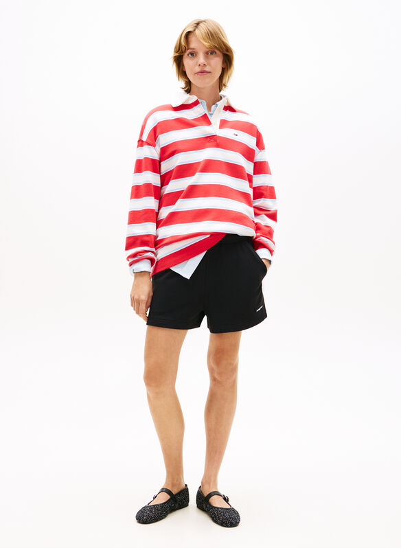 SHORT SPORTIVI CON LOGO, BDS BLK, medium