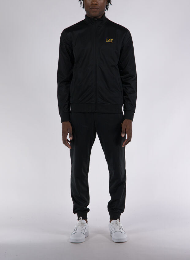 TUTA POLY FULL ZIP MICRO LOGO, 0208 BLKGOLD, large
