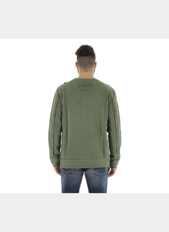 FELPA GIRO TESCHIO , 28GREEN, small