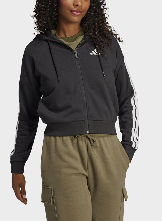 FELPA FULL ZIP, BLK, large