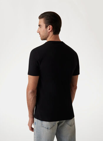 T-SHIRT LOGO FLOCK, G7V2 NVY, small