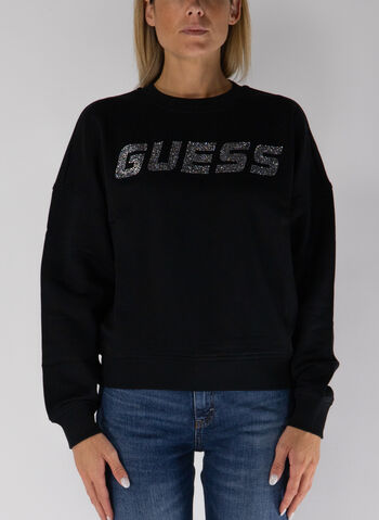 FELPA GIROCOLLO ACTIVE LOGO STRASS, , small