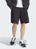 SHORTS CARGO ESSENTIALS FRENCH TERRY, BLK, thumb