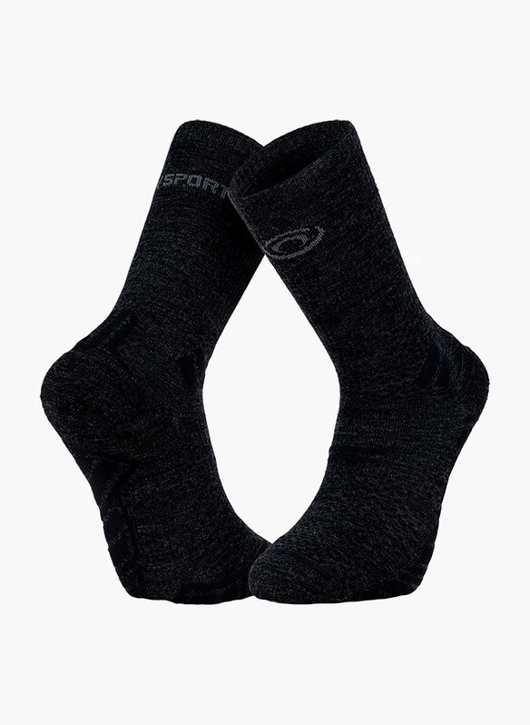 CALZA TRAIL ULTRA MERINOS HIGH UNISEX, - BLK, medium