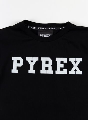 T-SHIRT LOGO GLITTER BAMBINA, 110BLK, small