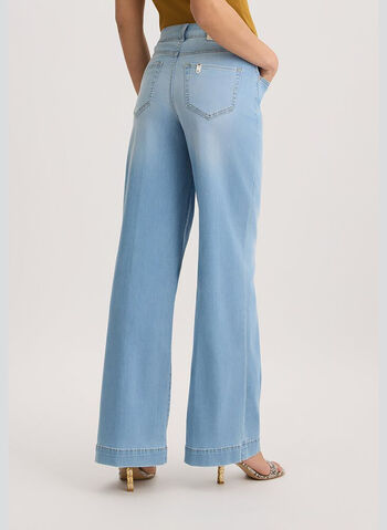 JEANS PALAZZO, 7L850 STONE, small