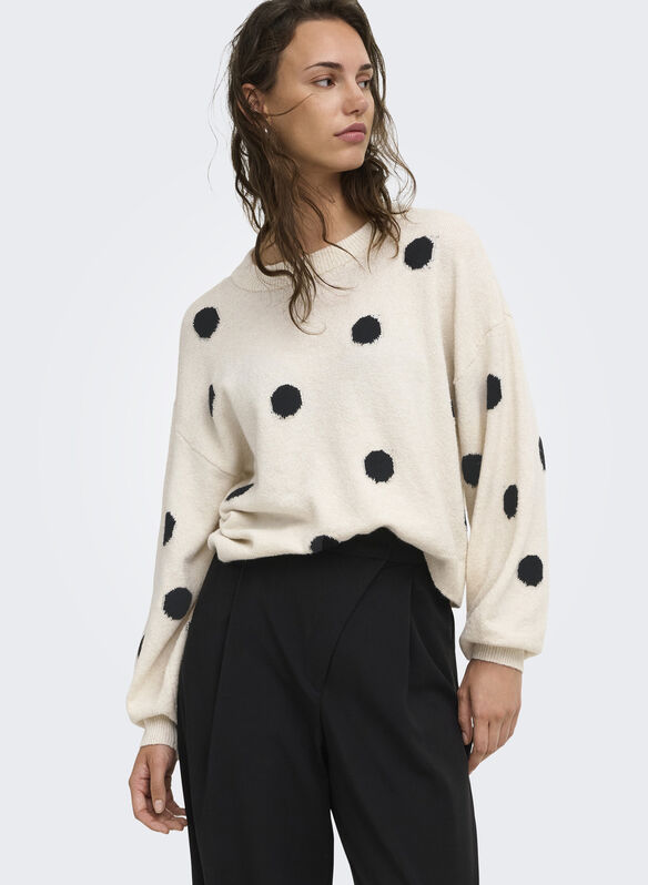 MAGLIONE RICA POIS, BIRCH, medium