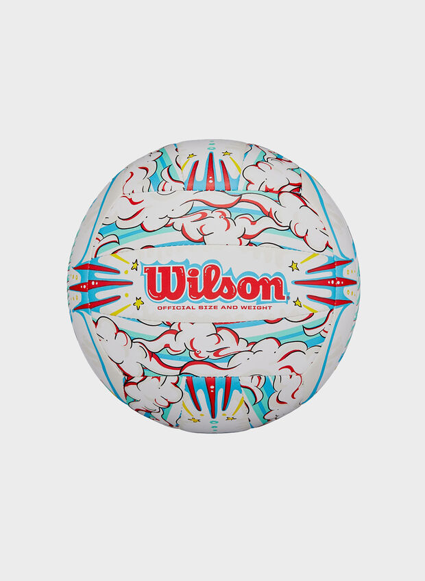 PALLONE BEACH VOLLEY GRAFFITI PEACE VB, WHT MULTICOLOR, large