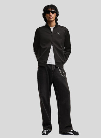 FELPA T7 FULL ZIP, 01 BLK, small