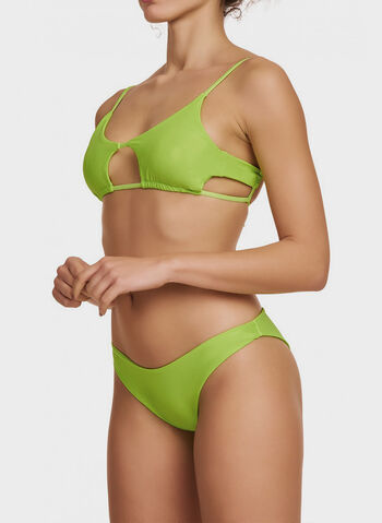 COSTUME BIKINI LAMINATO OBLO, 028 VERDE FLUO, small