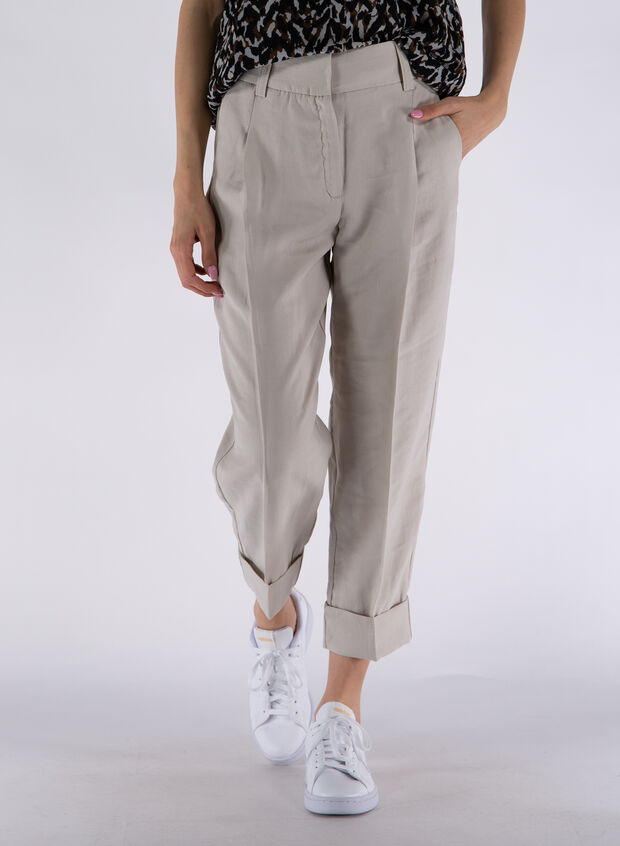 ONLY PANTALONE KELAYA PENCE MISTO LINO Beige Donna | Sport85