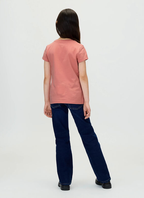 T-SHIRT CON LOGO RAGAZZA, VAZ APRICOT, medium