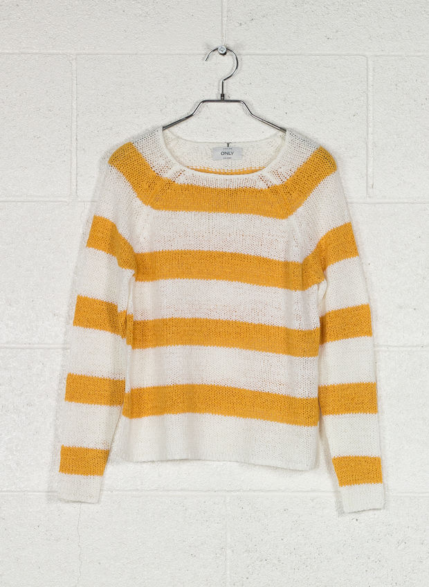 MAGLIONE STRIPED KNITTED PULLOVER, , large