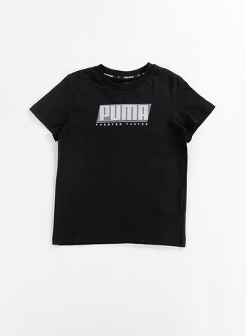 T-SHIRT ESSENTIALS RAGAZZO, 01 BLK, small