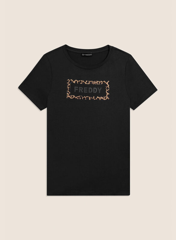 T-SHIRT GRAFICA ANIMALIER, N BLK, medium