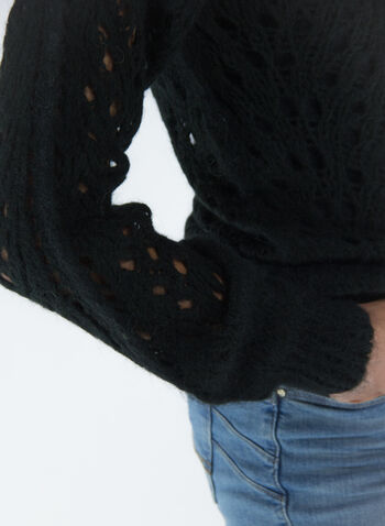 MAGLIONE TRAFORATO, BLACK BLACK, small