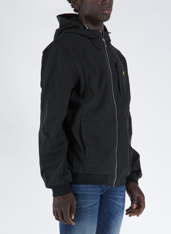 GIUBBOTTO SOFTSHELL CON CAPPUCCIO, Z865 BLK, small