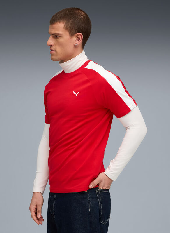 T.SHIRT INSERTATA, 11 RED, medium