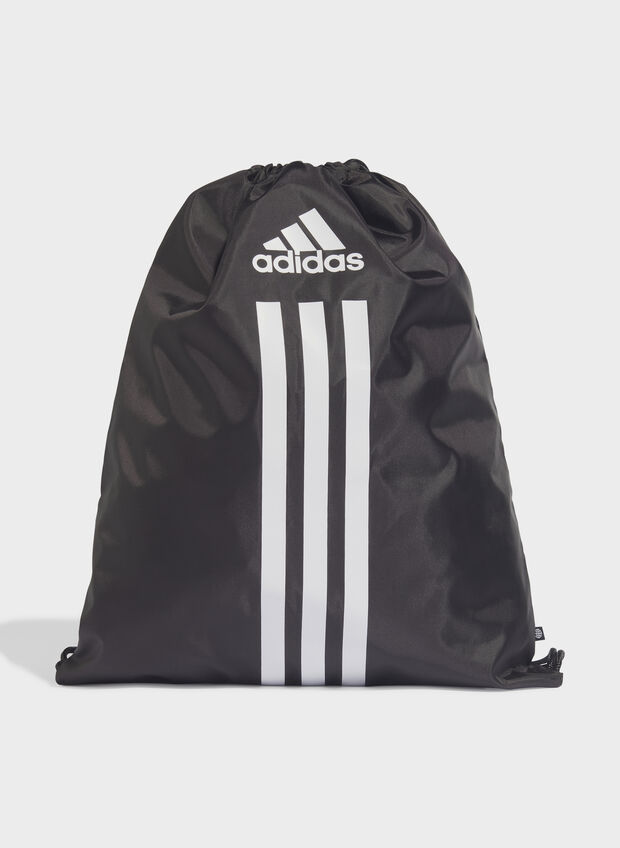 GYM SACK 3 STRIPES, BLK, large