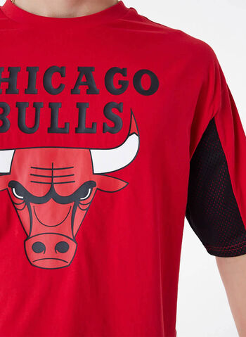 T-SHIRT NBA CHICAGO BULLS MESH, RED, small