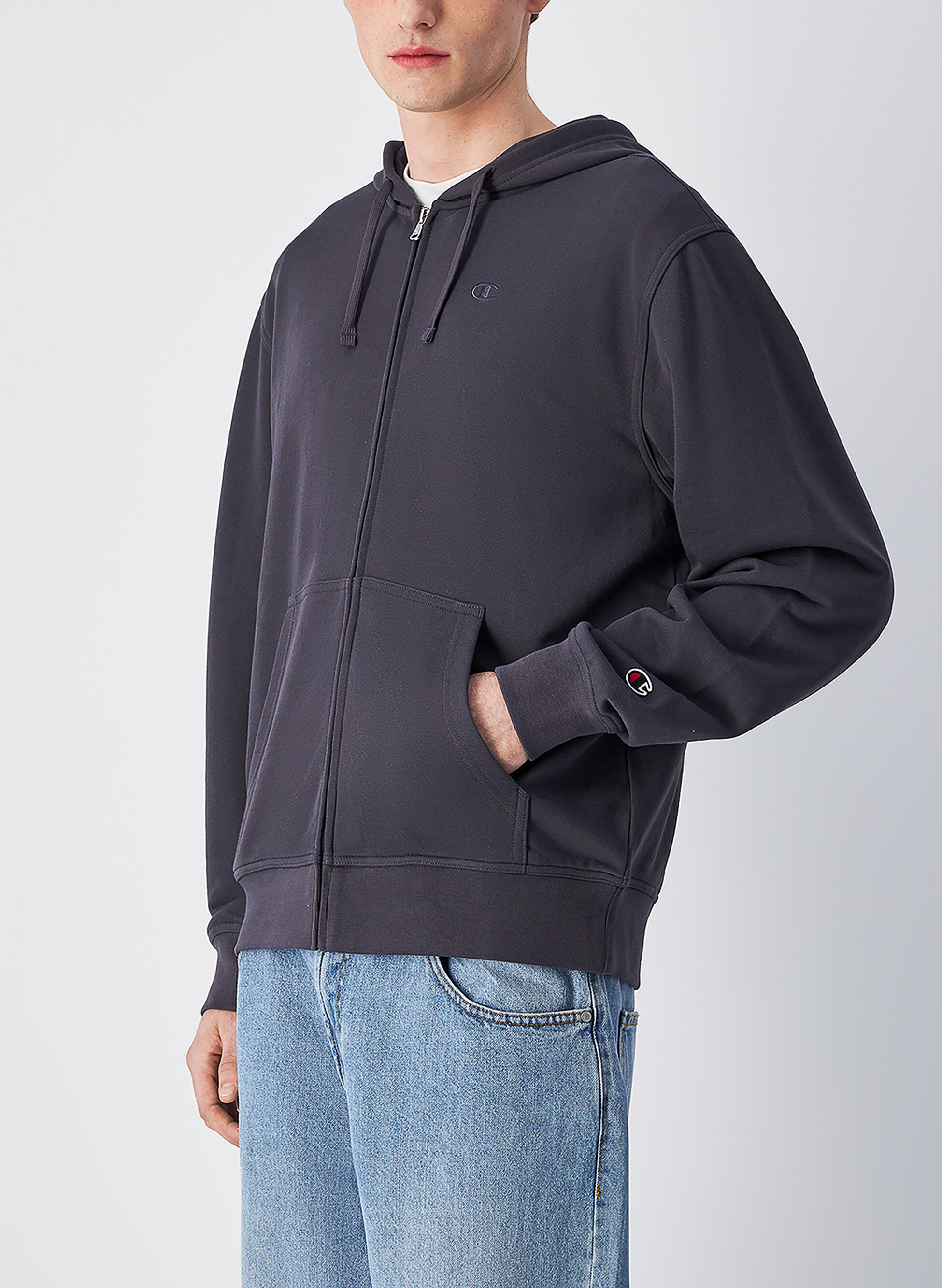FELPA FULL ZIP ICONS TONAL MICRO LOGO S