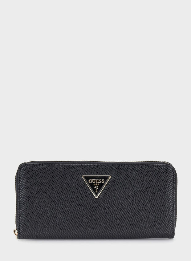 PORTAFOGLIO LAUREL ZIP AROUND MAXI, BLA BLK, large