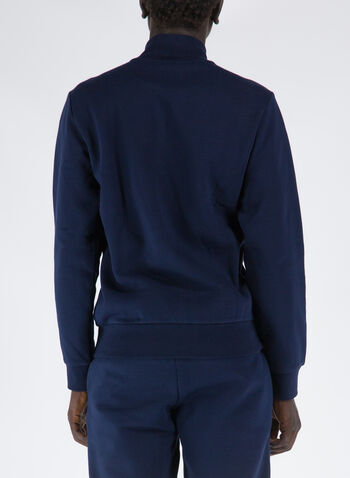 FELPA FULL ZIP CON LOGO RICAMATO, , small
