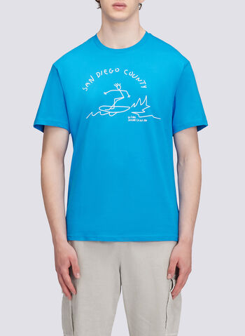 T-SHIRT GRAPHIC SAN DIEGO, A6600 AZZURRO, small