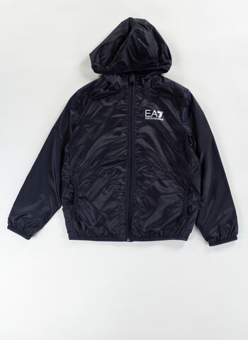 KWAY CON CAPPUCCIO RAGAZZO, 1554 NVY, small