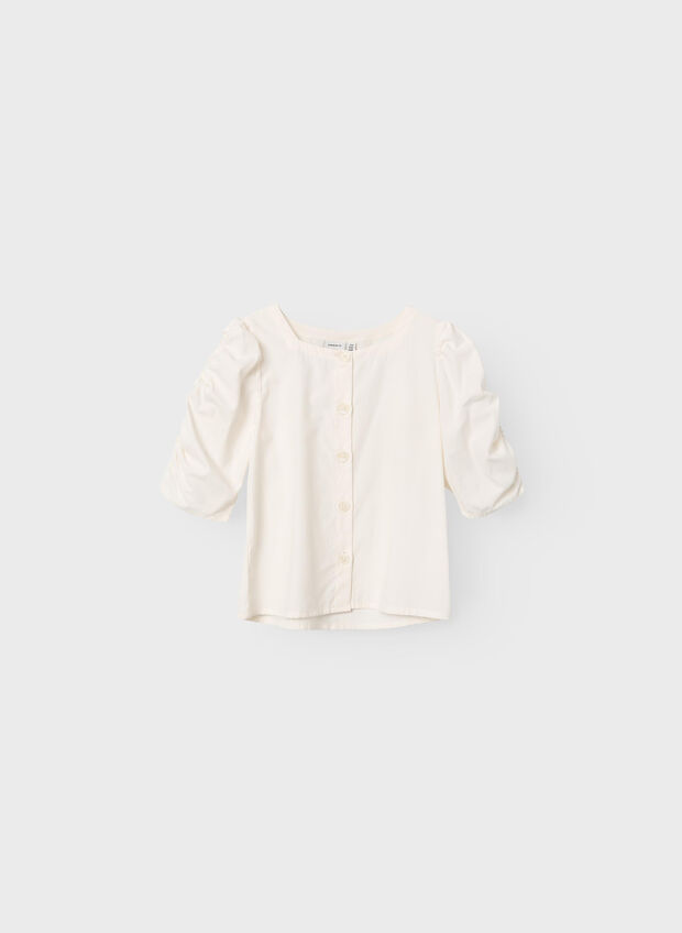 CAMICIA BESSA RAGAZZA, JET STREAM WHT, large