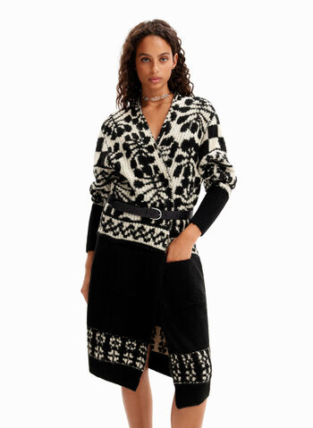 CARDIGAN ALPS FANTASIA, 2000 BLKWHT, small