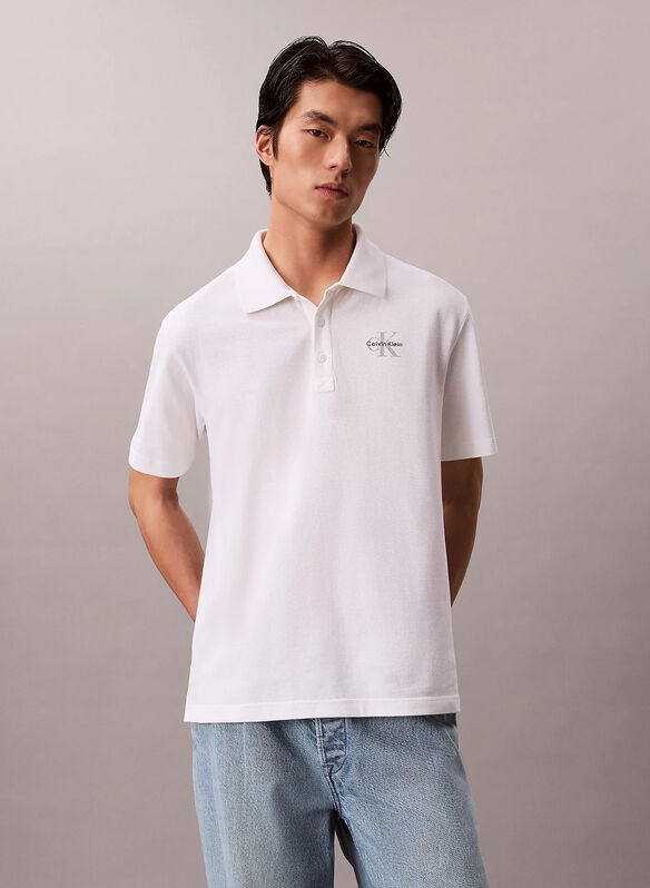 POLO PIQUET MONOLOGO, YAF WHT, medium