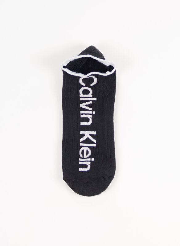 CALZA 3 PAIA CON LOGO, 001 BLK, medium