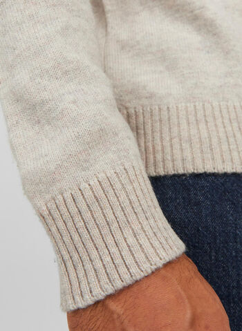 MAGLIONE GIRO, SAND PANNA, small