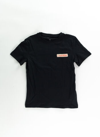 T-SHIRT GRAPHIC LABEL RAGAZZO, BEH BLK, small