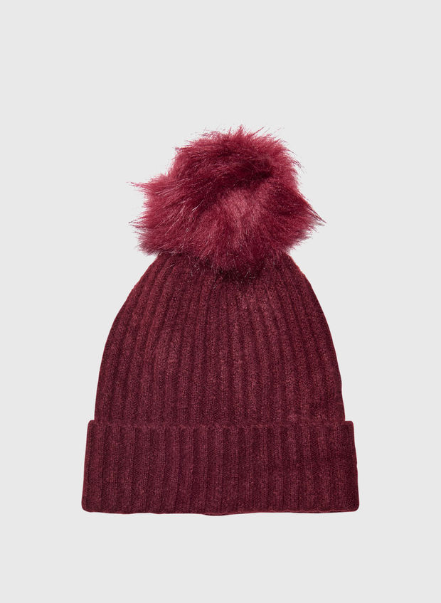 CAPPELLO ANGIE POMPON, TAWNY PORT, large