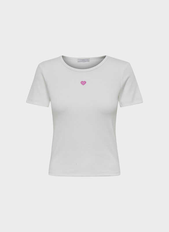 T-SHIRT ONLELVA, CLOUD DANCER, medium