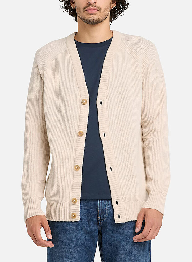 CARDIGAN MANICHE RAGLAN PHILLIPS BROOK, EGM BEIGE, large