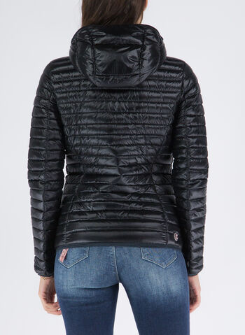 PIUMINO LEGGERO CON CAPPUCCIO, 99 BLK, small