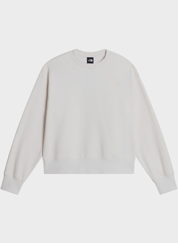 FELPA ESS MICRO LOGO GIROCOLLO, - WHT DUNE, medium