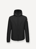 GIACCA IN SOFTSHELL CON CAPPUCCIO, 99 BLK, thumb